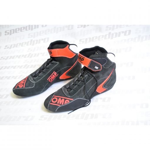 Závodní boty OMP FIRST EVO - FIA 8856-2000 - antracit/červené