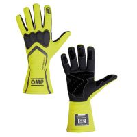 OMP Tecnica-S nehořlavé rukavice FIA 8856-2000 - žlutá