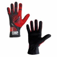 OMP KS-4 kartingové rukavice – červená/černá