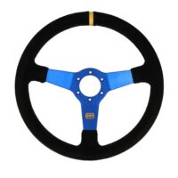 Volant QSP - 350 mm - odsazený 70mm - modrý  - semiš