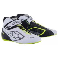 Kartingové boty ALPINESTARS TECH-1 KX V2 – černá/bílá/žlutá fluo