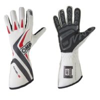 OMP ONE-S nehořlavé rukavice- FIA 8856-2000 – bílé