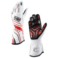 OMP ONE-S nehořlavé rukavice- FIA 8856-2018 -bílá