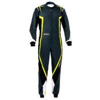 Kartingová kombinéza SPARCO Kerb K44 - šedá/černá/bílá