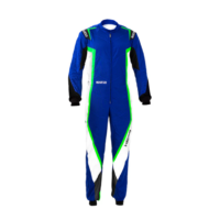 Kartingová kombinéza SPARCO Kerb K44 - modrá/bílá/zelená