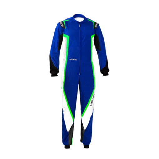 Kartingová kombinéza SPARCO Kerb K44 - modrá/bílá/zelená