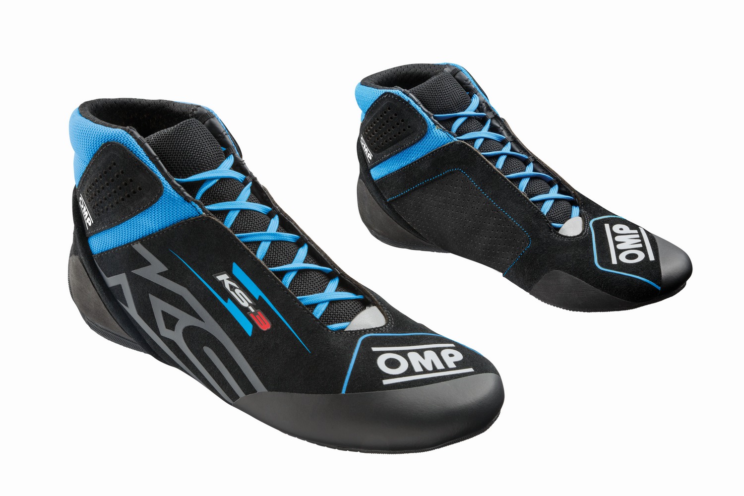 KS-3 Shoes Black Cyan