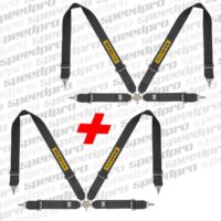2x Sabelt – 4 bodový bezpečnostní pás – FIA - černý - 2030