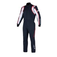 Závodní kombinéza ALPINESTARS GP RACE v2 BOOT CUT – FIA ​​8856-2018 - černá/bílá/červená