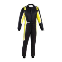 SPARCO kombinéza Sprint PRO - černá/žlutá – FIA 8856-2018
