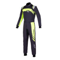 Kartingová kombinéza ALPINESTARS KMX-9 V2 GRAPHIC 3 – CIK FIA - černá/žlutá fluo