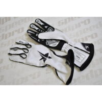 Závodní nehořlavé rukavice ORECA UNIC - FIA 8856-2018 - bílé