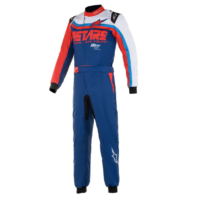 ALPINESTARS dětská kartingová kombinéza KMX-9 V2 S GRAPH 2 - modrá navy/červená/bílá