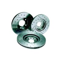 Subaru Impreza I - REDSPEC zadní brzdové kotouče - drážkované a vrtané - 266x10 mm