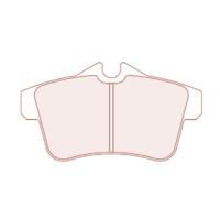 Peugeot RCZ - zadní brzdové destičky CL BRAKES 5061W44T16,5 RC6