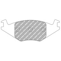 VW Polo-Golf 2-Jetta/ Seat Ibiza-Cordoba - přední brzdové destičky FERODO RACING FCP385 - DS2500