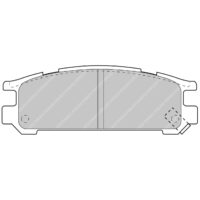 Subaru Impreza-Legacy- zadní brzdové destičky FERODO RACING FCP790 - DS2500