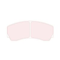 PEUGEOT 406/ SUBARU Impreza - přední brzdové destičky CL BRAKES 5004W46T17 RC8