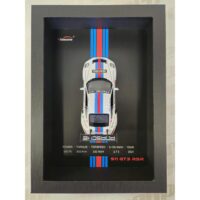 Model PORSCHE 911 GT3 RSR - 3D rámeček na stěnu