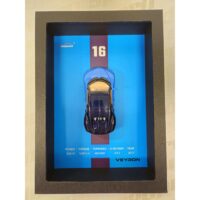 Model BUGATTI VEYRON - 3D rámeček na stěnu