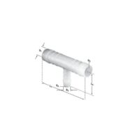 Redukční T-kus - 2x 6mm - 1x 4mm