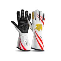 Závodní rukavice MOMO CORSA PRO - FIA 8856-2018 - bílá