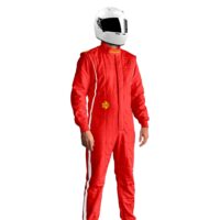 Závodní kombinéza MOMO PRO-LITE - FIA 8856-2018 - červená/bílá