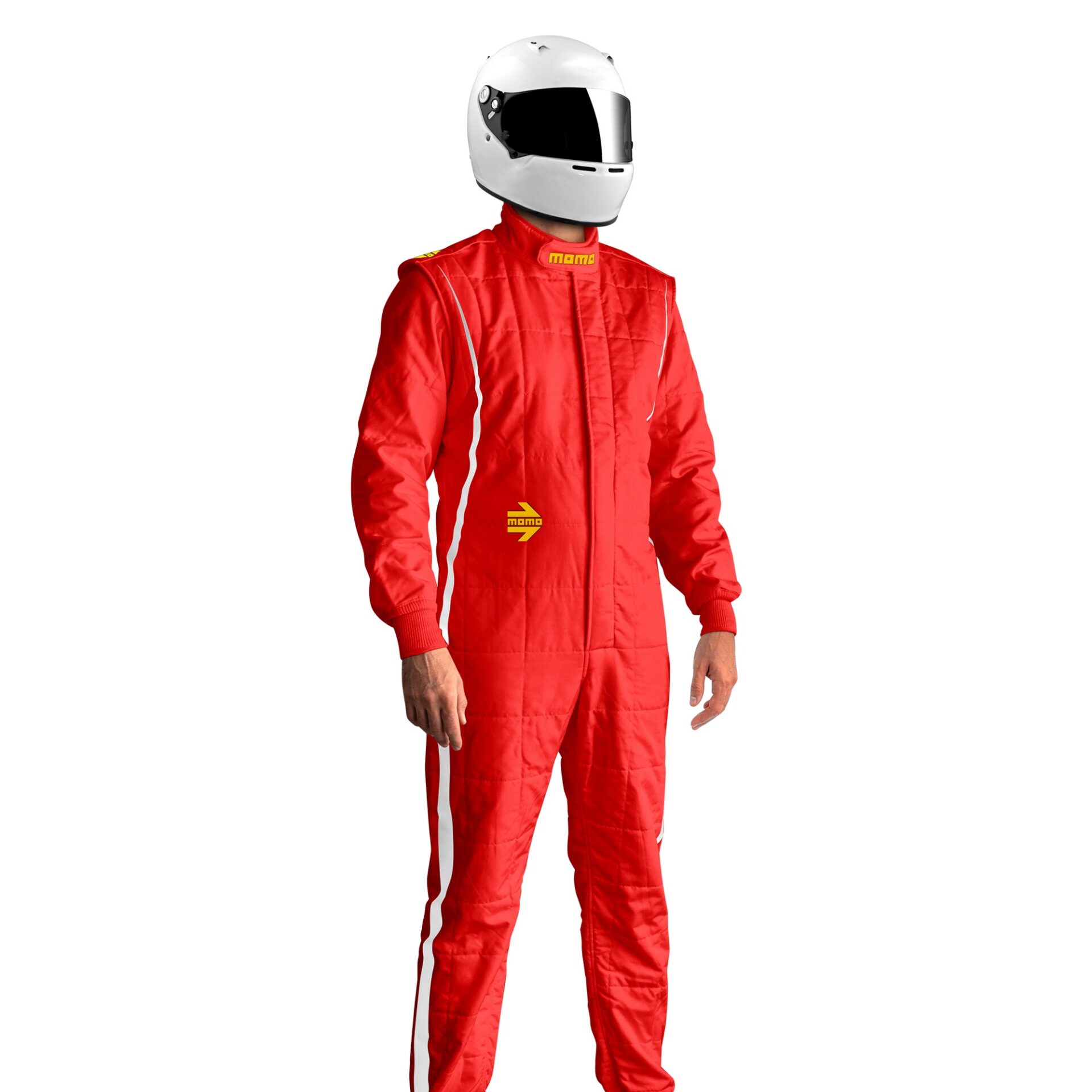 Závodní kombinéza MOMO PRO-LITE - FIA 8856-2018 - červená/bílá Závodní kombinéza MOMO PRO-LITE - FIA 8856-2018 - červená/bílá